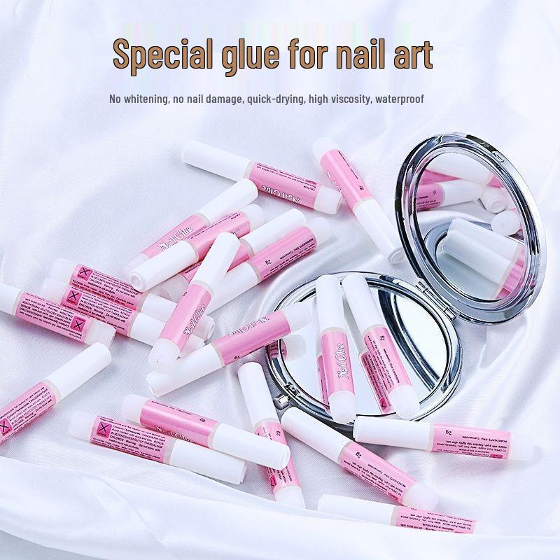 Nail Glue for Press-ons & Art: 10 Pack 2g Bottles, No UV Needed, Long-Lasting & Waterproof