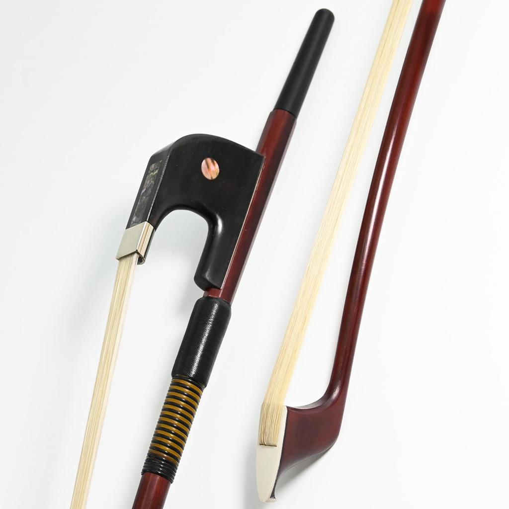 VINGOBOW German Double Bass Bow, Advanced, 12 Size, Pernambuco, Performance