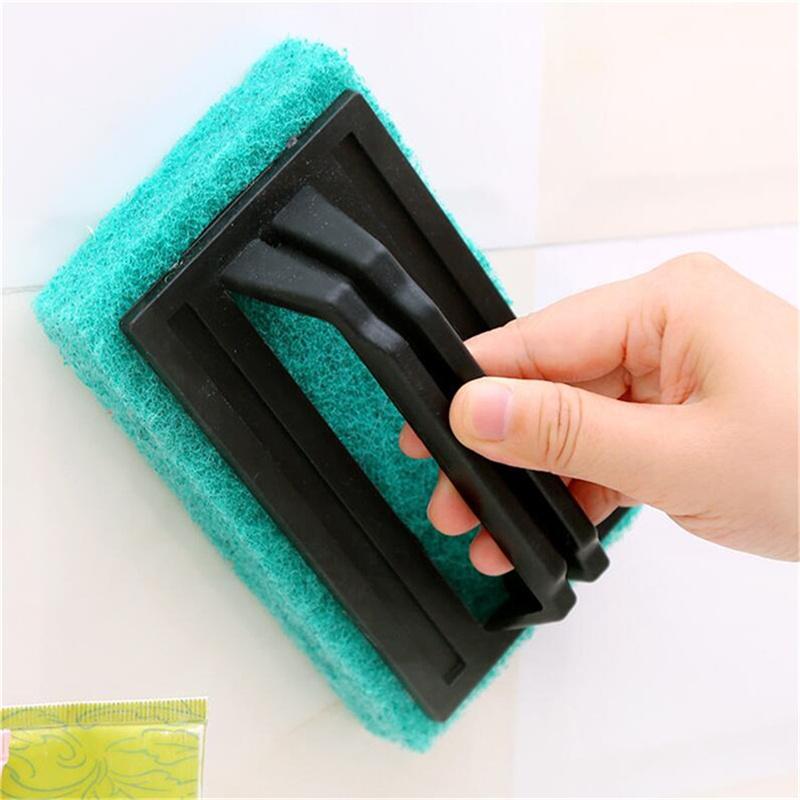The Kitchen Decontamination Tape Handle Sponge Bottom Clean Brush Sponge Wipe