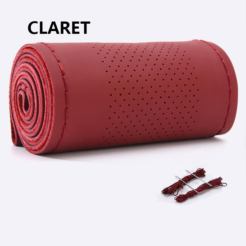 Противоскользящий чехол на руль автомобиля. Сшитые вручную чехлы на руль автомобиля подходят для 90% моделей на рынке.