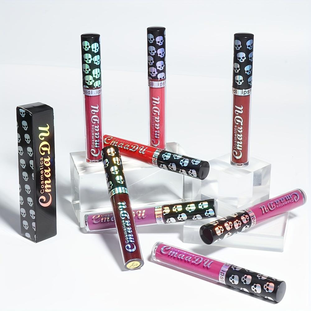 Skull Lip Gloss - Long Lasting, Moisturizing Liquid Lipstick For All Skin Types, Radiant Adult Makeup, Lightweight  - Variety Pack