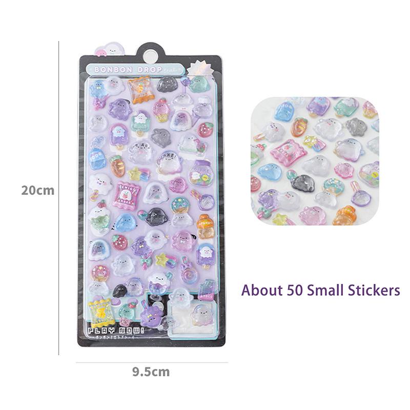 Kawaii мультфильм стерео наклейка для журнала скрапбукинг милые животные телефон гитара наклейка Diy Декор наклейки для ногтей школьные принадлежности