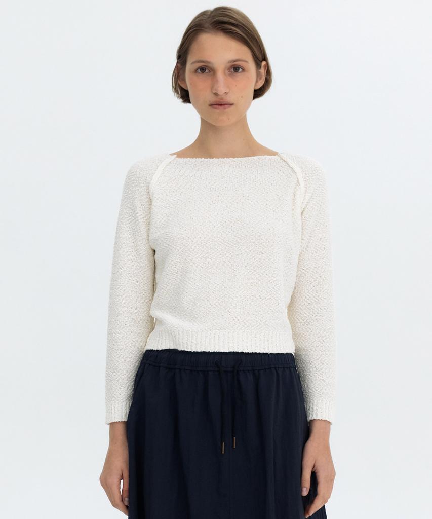 BENSIMON Boucle Knit Pull Over - Ivory