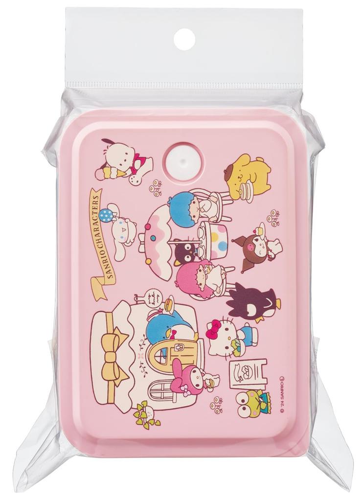 Skater Bento Perfect for Outdoor Medium Single with Sanrio Village Box, Activities, Size, Tier, 700ml, Microwave-Safe Lid, All-Stars PL70B-A