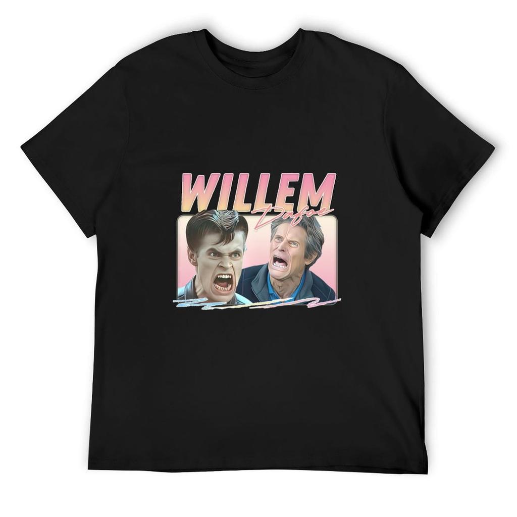 Willem Dafoe T-Shirt Blouse Oversizeds Sports Fans Customizeds Mens Vintage T Shirts