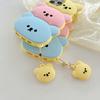 For iPhone 16 Pro Max Silicone Case Cute Three Bears Design Shockproof Phone Back Cover with Charm