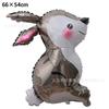 Aluminum Film Balloon Easter Egg Rabbit Chick Modeling Easter Party Decoration Arrangement Special-Shaped Balloon