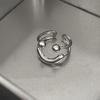 Солнечное Лицо Улыбка Простая Девушка Кольцо Открытие Регулируемое Нишевый Дизайн Кольцо Персонализированное Указательный Палец Хвостовое Кольцо