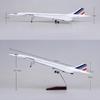 50 СМ 1:Самолет в масштабе 125 Concorde Air France British Airline Air Force One Модель самолета Смоляной фюзеляж Самолет Подарок Дисплей
