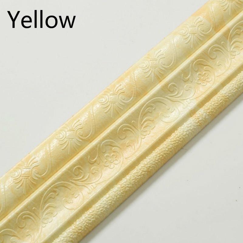 3D Self-adhesive Strip Wall Decoration Foam Frame Strip with Adhesive Waist Line Wallpaper Waterproo