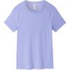 Серия для бега Однотонная спортивная футболка кэжуал с рукавами реглан Женские топы Светло-фиолетовый 162325106-2