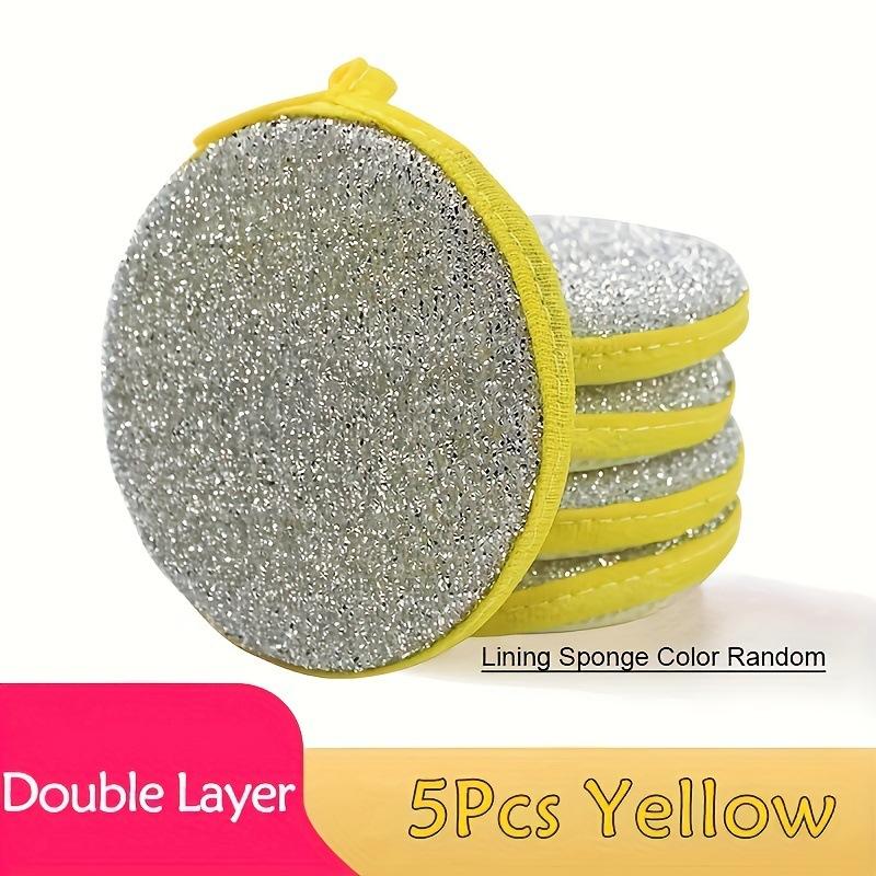 5/10 шт. двусторонняя губка для мытья посуды, кастрюля, губки для мытья посуды, бытовые чистящие средства, кухонная посуда, щетка для мытья посуды