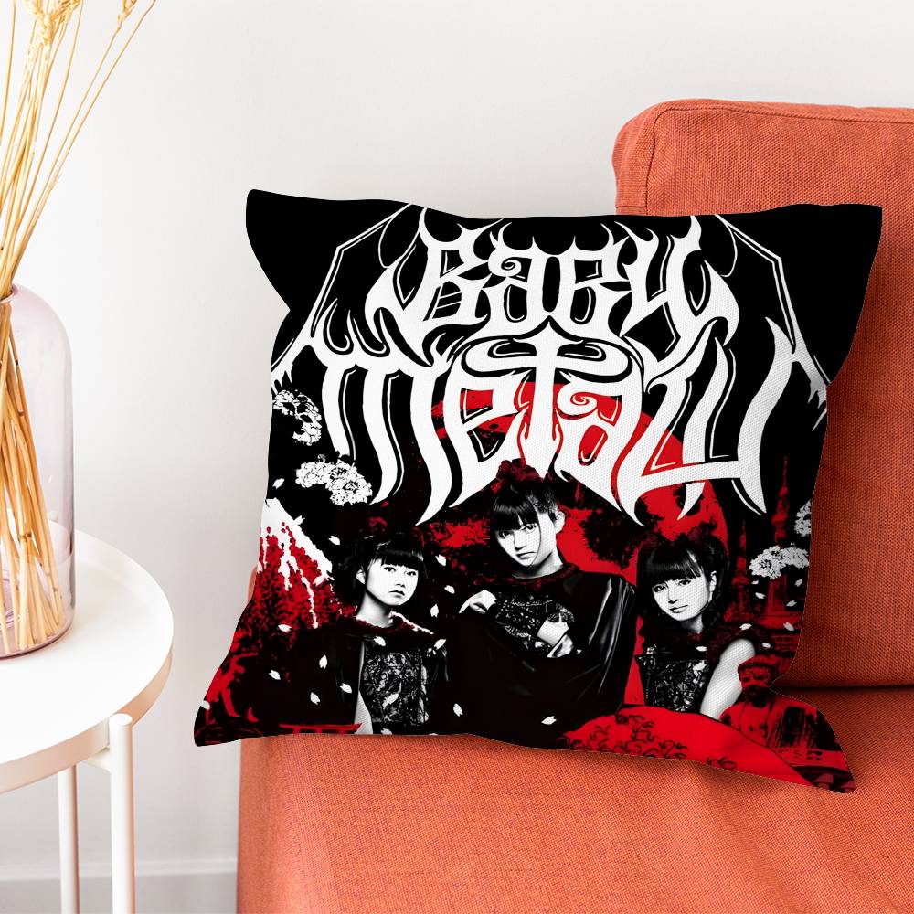 B-Babymetal Rock Heavy Pillow Case Plush Fabric Soft Pillowcase Double Sided Print Cushion Cover Household Gifts