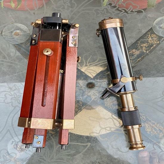 Латунный телескоп-штатив с регулируемой подставкой-штативом, настольный латунный телескоп, подарок для папы, подарок на День святого Валентина