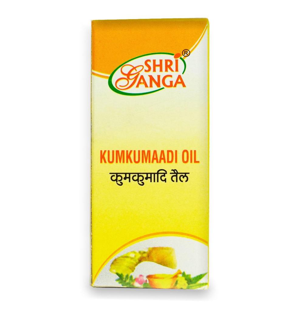 Кумкумади: омолаживающее масло для лица (50 мл), Kumkumaadi Oil,  Shri Ganga Pharmacy