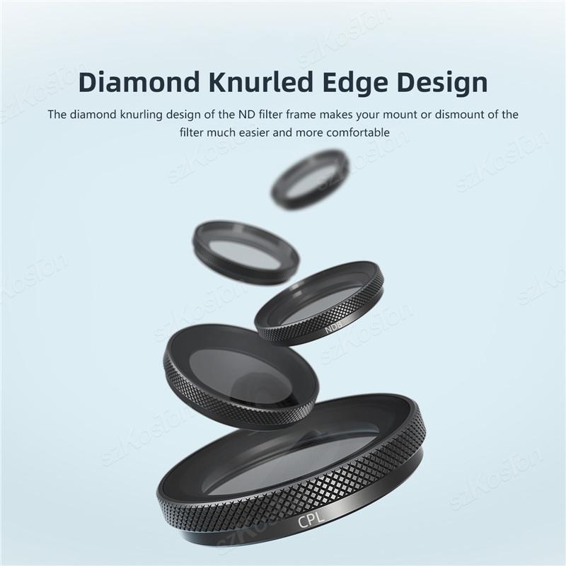 Optical Glass Waterproof Filter For Insta 360 GO 3S UV/CPL/ND8/16/32/64 Aluminum Alloy Lens Filter Thumb Camera Accessories