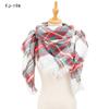 Autumn and Winter New Thickened Warm Circled Yarn Prickly Wool Plaid Square Scarf Scarf Female