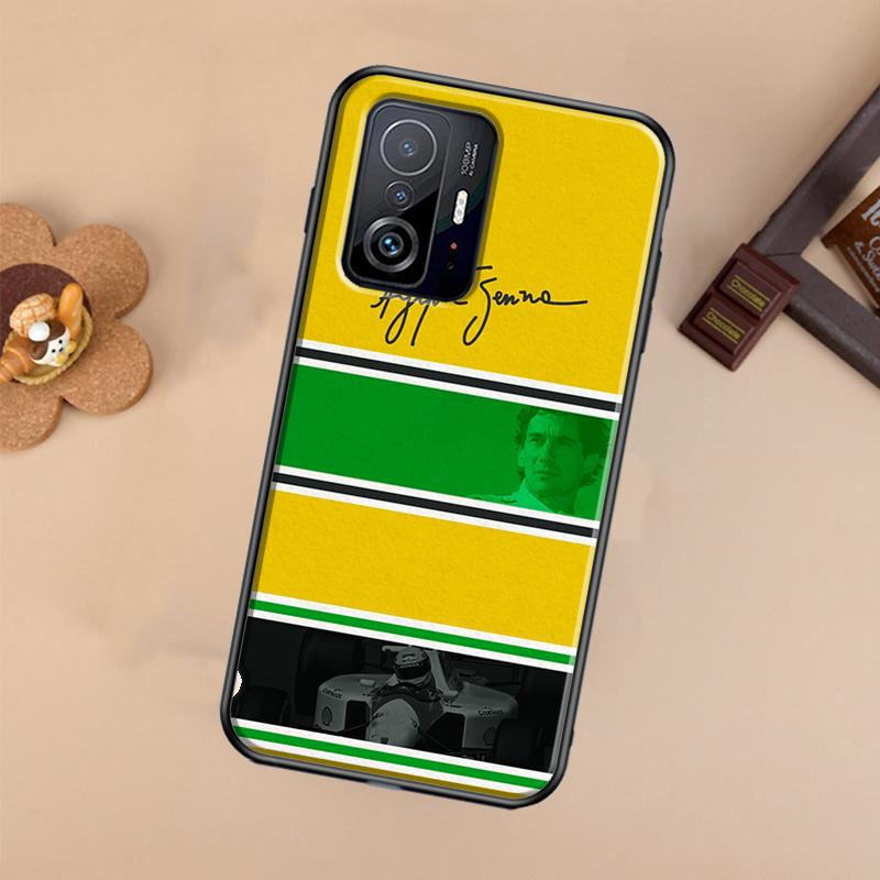 Чехол Ayrton Senna F1 для Xiaomi POCO X7 X6 Pro X3 X5 M6 F3 F5 F6 Pro 11T 12T 13T 14T Pro 13 14 Ultra