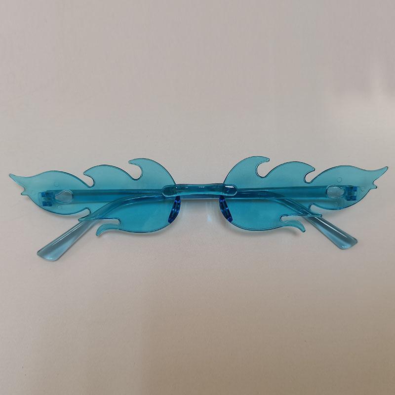 Солнцезащитные очки Flame, персонализированные цветные солнцезащитные очки без оправы для выпускного вечера, интегрированные очки цвета конфет