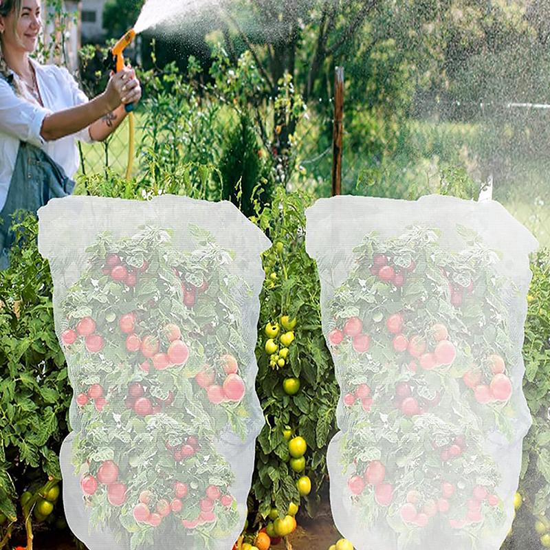 1 шт., прочная сетка для защиты от насекомых и птиц, для фруктовых деревьев, затягивающаяся на шнурок и молнию, большая, очень толстая сетка для защиты от насекомых, садовая сетка