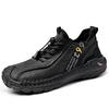 Мужская повседневная обувь Универсальная Натуральная кожа Мужская спортивная обувь Досуг Мягкая подошва Кроссовки Уличная Мужская Обувь для трекинга Кроссовки