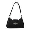 Trendy Black Pu Crossbody Bag For Women Fashionable Everyday Use Simple Design