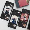 Bumper Silicone Kawayi Jujutsu Kaisen Anime Case Cover for Samsung Galaxy Note 20 Ultra 10 Plus 8 9 A22 S20 A72 S21 S22 A32 Bag