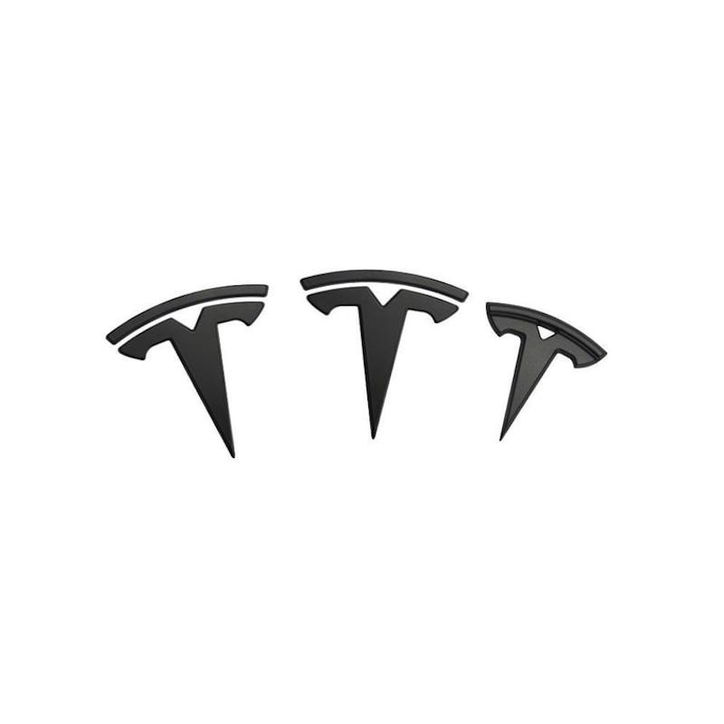Tesla Model 3 Logo Sticker Badge Decals 3 pieces