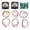 VU Meter Panel Kit 2PCS Warm Color Backlight Power Amplifier VU Meter with Driver Board
