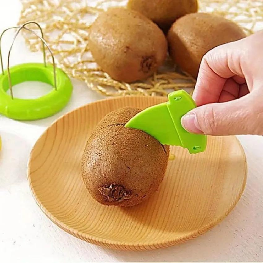 Fruit Tools Reative Cut Kiwis Peeling Utensils Dig Kiwis Fruit Slicer Fruit Knife Kiwis Peel Split Tool Kitchen Gadgets