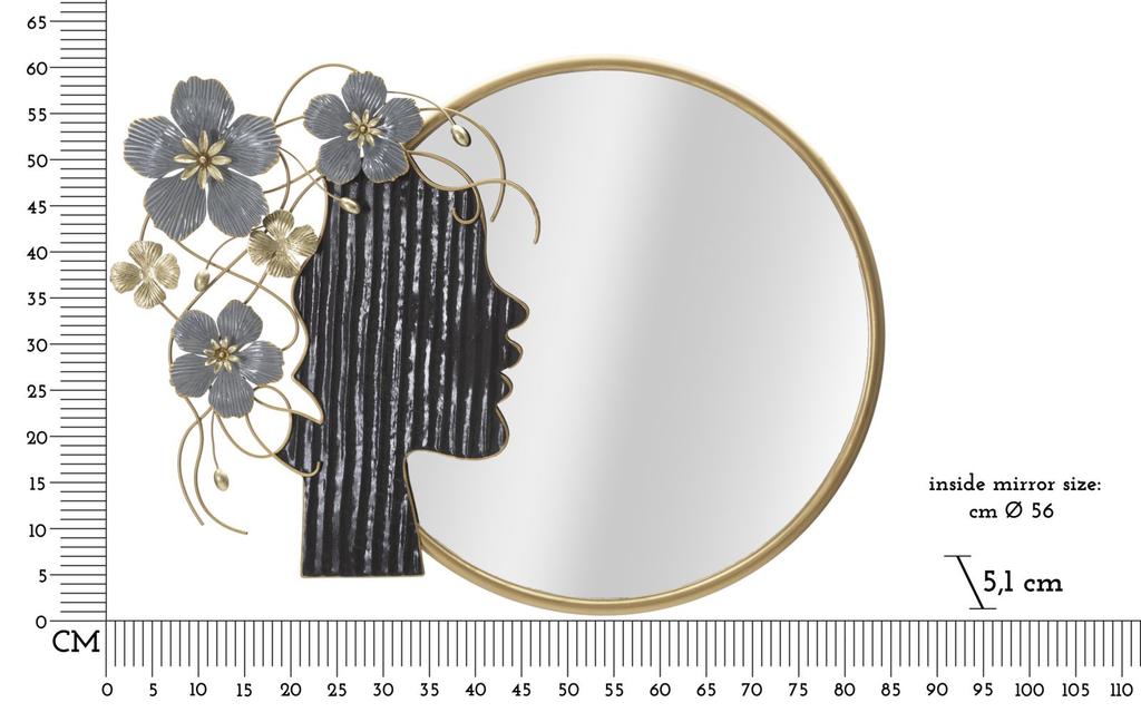 Wall Mirror Woman Cm 81,9X7X61