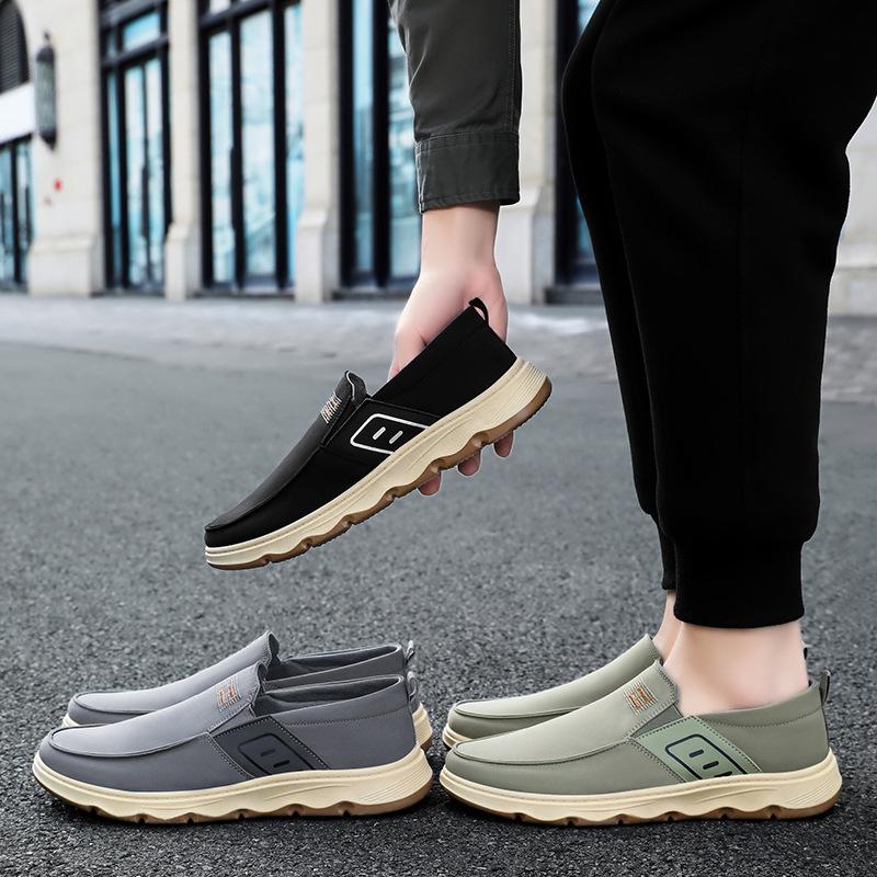 Туфли мужские повседневные туфли летние нескользящие износостойкие мужские туфли дышащие и не вонючие ножки педали старые пекинские тканевые туфли мужские