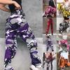 Women's High Waist Slim Cargo Camouflage Pants Plus Size Loose Hip Hop Pants Outdoor Sports Jogging Pants S-3XL