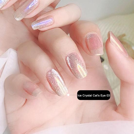 Лак для ногтей Светоотражающий высокой яркости Легкий магнитный блестящий лак для ногтей «кошачий глаз» для красоты