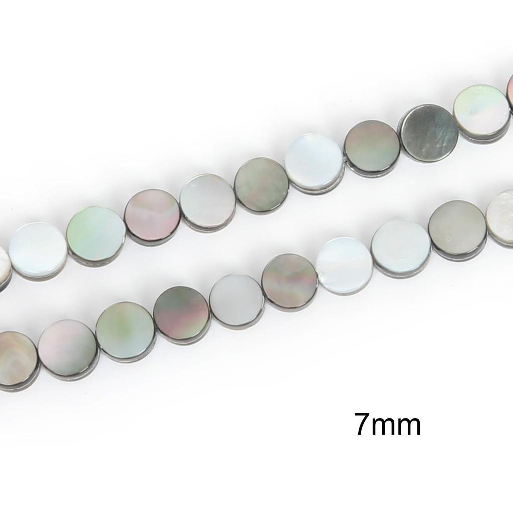 39 см, размер на выбор, натуральный черный перламутр, диски, бусины для изготовления ювелирных изделий, браслет, ожерелье, серьги