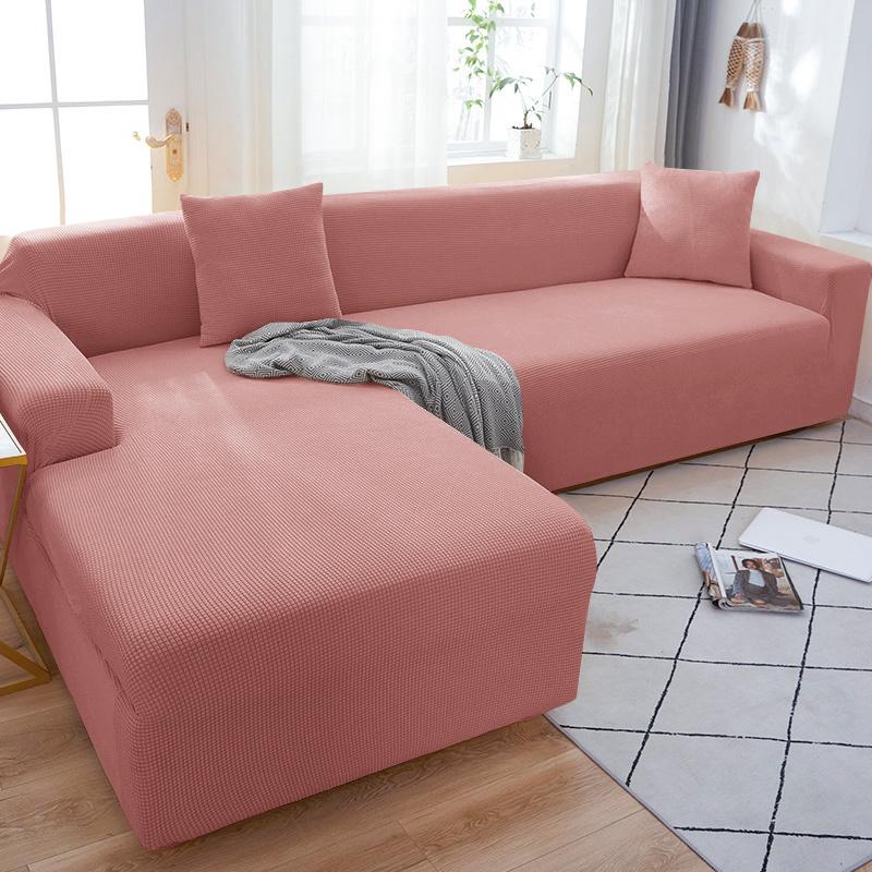 1/2/3/4 сиденья флисовые эластичные чехлы для диванов для гостиной, чехлы для кресел, L-образные угловые диваны, чехлы для диванов, чехлы для дома