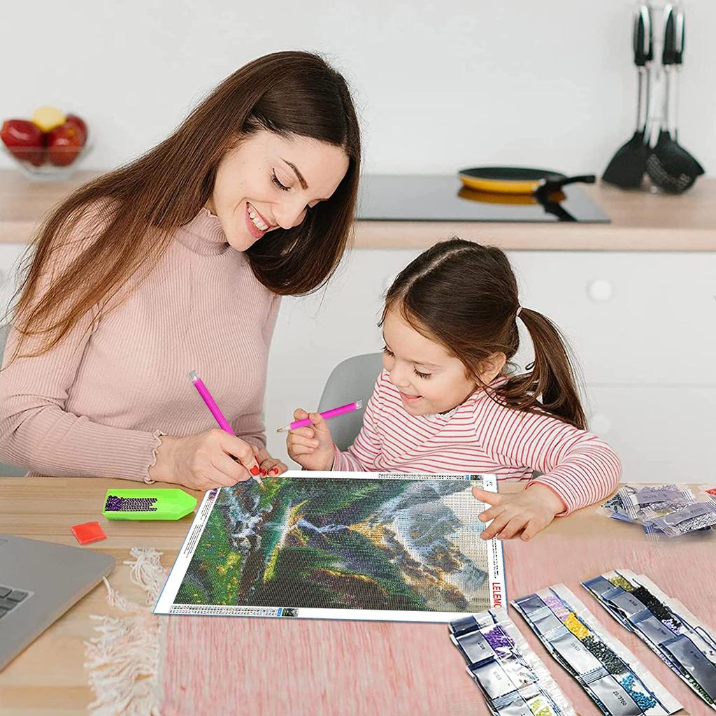 Новый DIY 5D алмазная живопись Луна Дерево полная круглая мозаика Пейзаж Цветок Алмазная вышивка Искусство горный хрусталь для домашнего декора