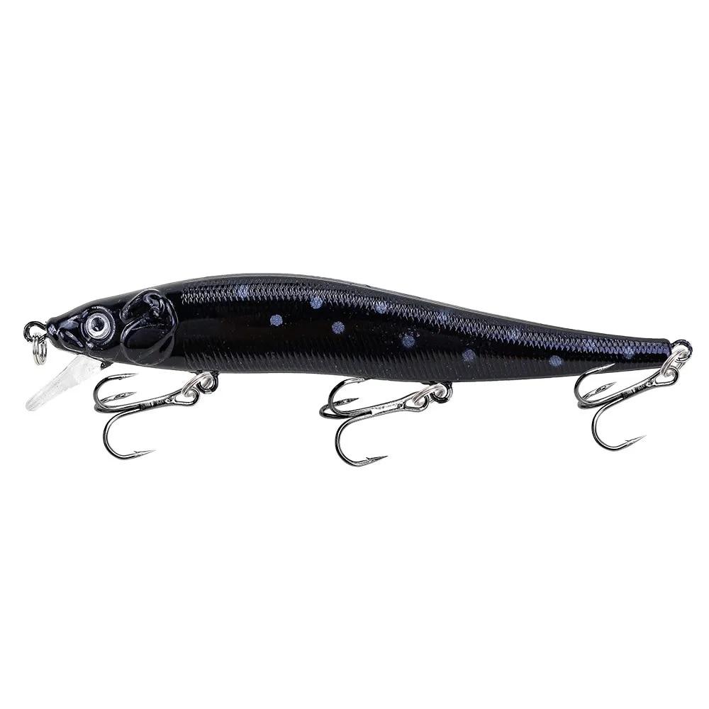 1 шт., рыболовная приманка, 115 мм, воблеры Minnow Crankbait, 3D глаза, искусственная приманка для окуня, приманка для щуки и карпа, наживка для плавания, рыбалка Pesca, окунь, аксессуары для плавания