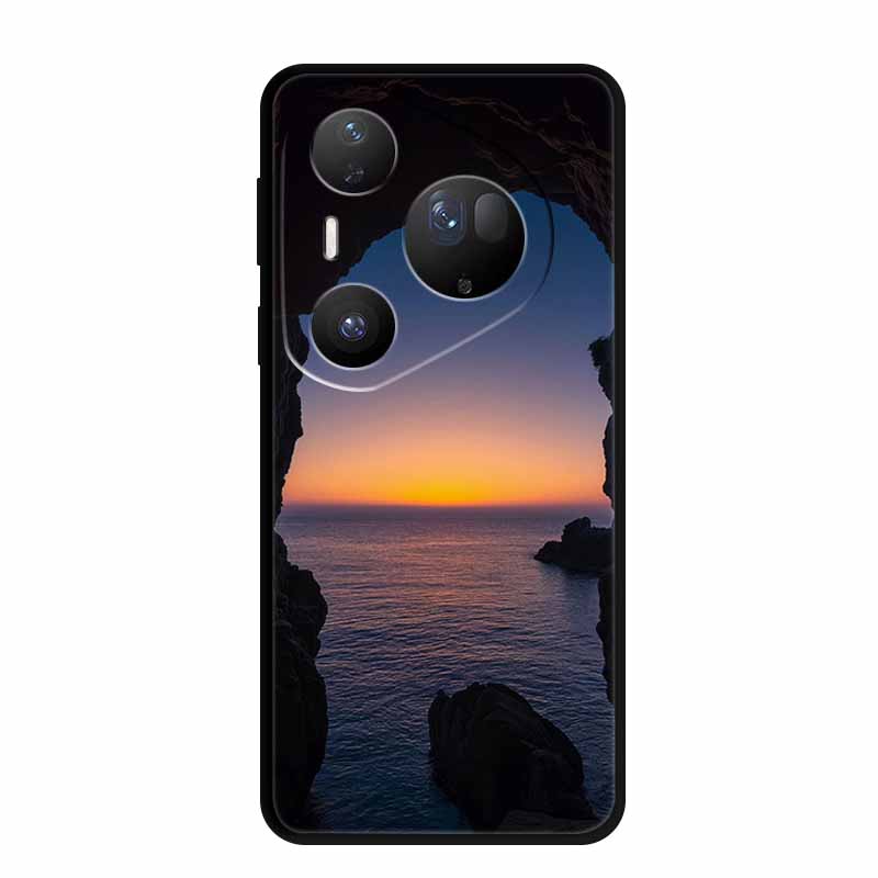 Цветочный чехол для телефона Huawei Pura 70 80 Pro Plus Силиконовый TPU чехол для Pura80 pro+ Pura70 Ultra Para Black Задняя сторона Мягкий защитный