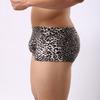 Men's New Leopard-Print Sexy Low-Waist Sweat-Absorbing Flat-Angle Underwear