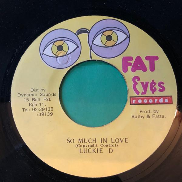 7-дюймовая пластинка LUKIE D So Much In Love NONE Fat Eyes Record 1995 Ямайка Регги Ска Даб Б/у