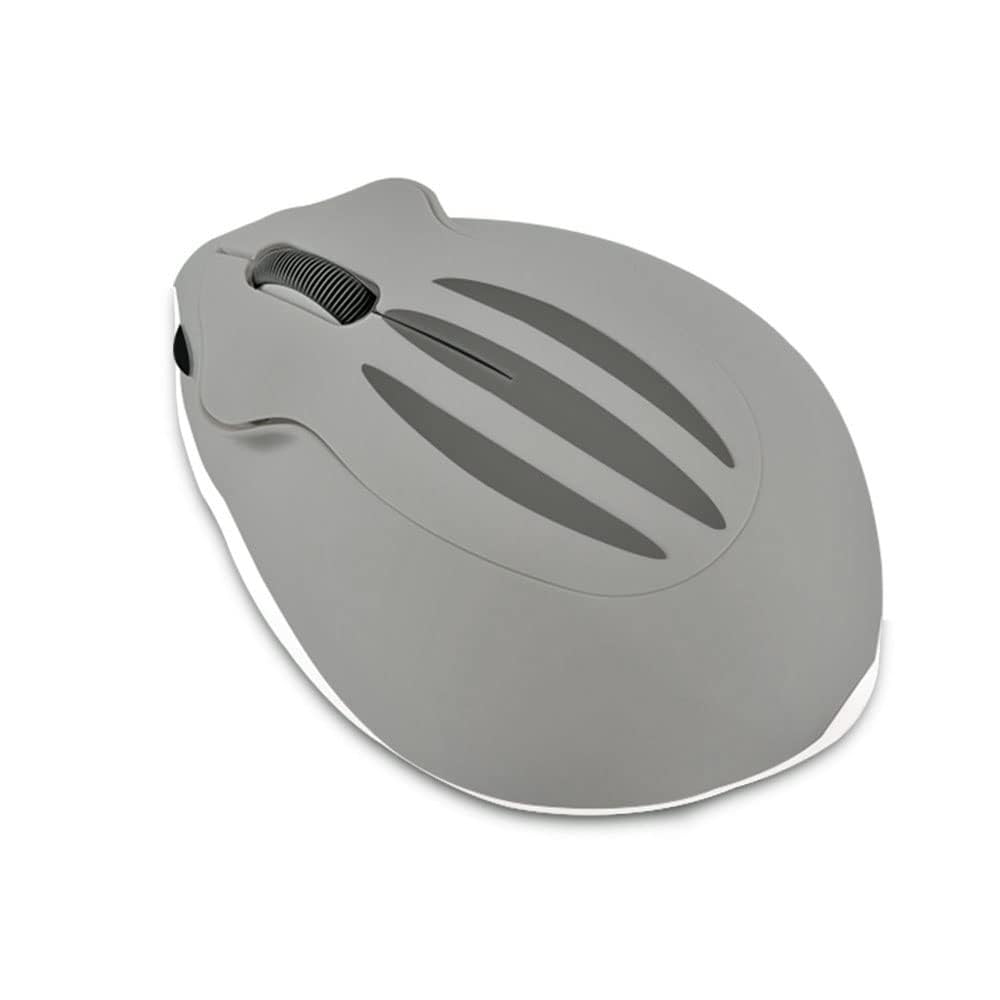DIWOSHE Беспроводная мышь 2,4 ГГц, Милая форма хомяка, Беспроводная мышь USB, Бесшумная, Оптическая, Среднего размера, Легкая, Для женщинДетей, Совместима с