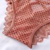 Sexy Mesh Women Lace Underwear Mid-Rise Briefs Hollow Out G String Underpant Solid Comfortable Female Breathable Lingerie