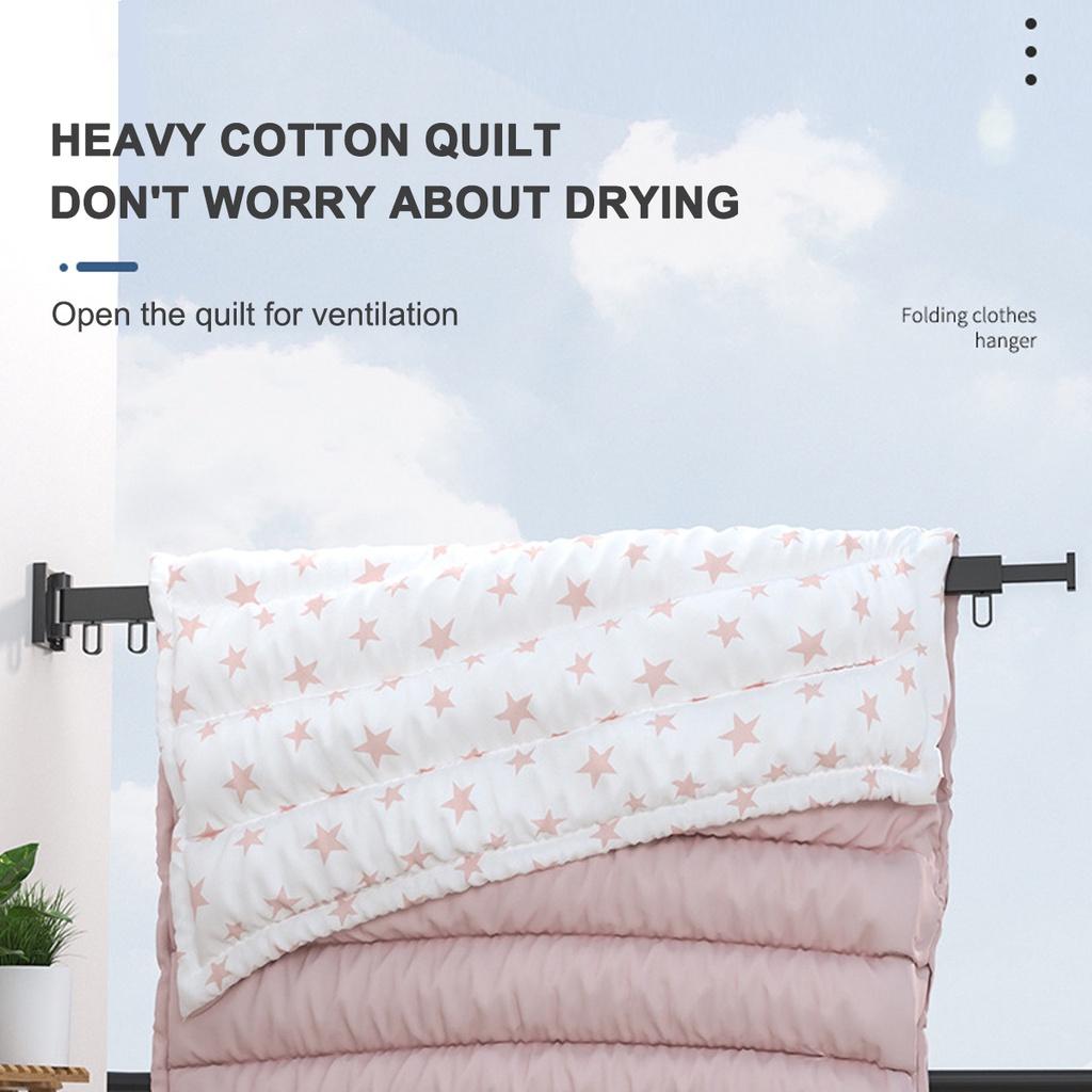 Выдвижная складная вешалка для одежды, алюминиевая сушилка, настенная вешалка для белья, место для хранения белья, вешалка для одежды для дома, отеля