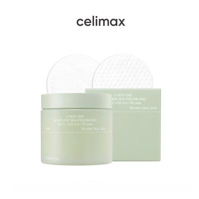 CELIMAX Jiwoogae Heartleaf BHA пилинг-подушечки 125 мл, 60 подушечек