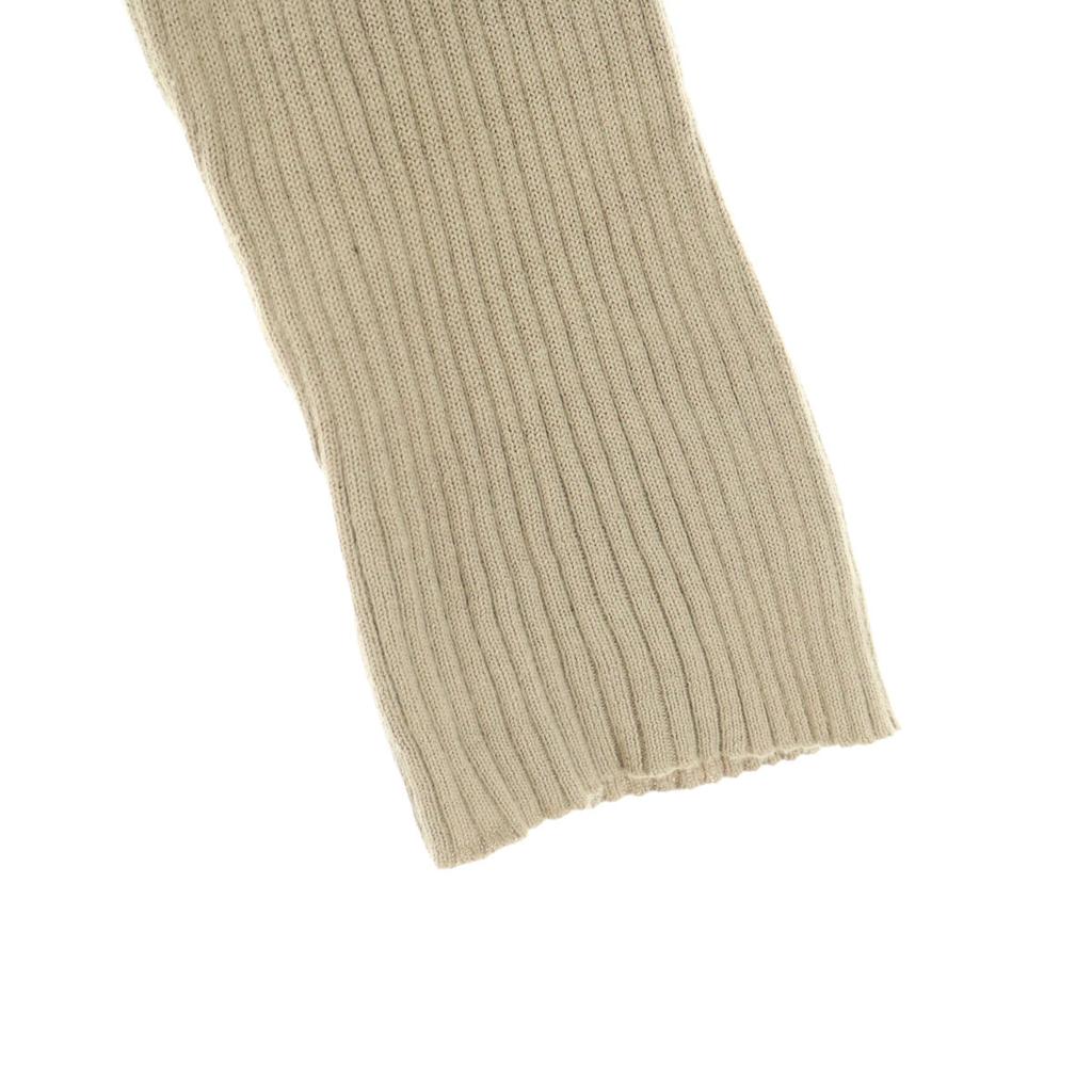 PAULE KA Long Sleeve Knit S Beige Front Ribbon Women Used