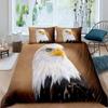 Eagle Duvet Cover Set Wild Animal Pattern Polyester Comforter Cover King Queen Full Twin Size For Kids Teens Adults Bedding Set