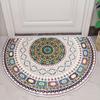 Bohemian Semi-Circular Carpet - Durable And Suitable For Bedroom Entrance Decoration, Entry Door Mat, And Home Decoration