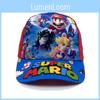 Bros Mario Super Pattern Kids Baseball Cap With Breathable Cotton For Summer