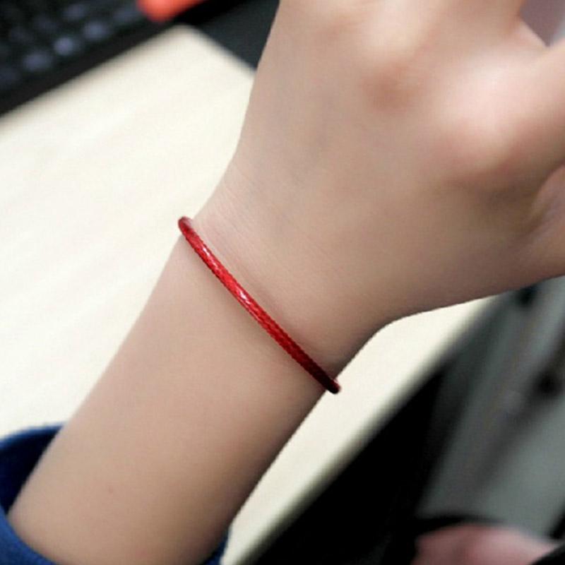 Hot Sale Lovers Lucky Charm Bracelets Adjustable Simple Cute 1PC Jewelry Gifts Black/Red Rope Graceful Knit Beautiful Leather Accessory